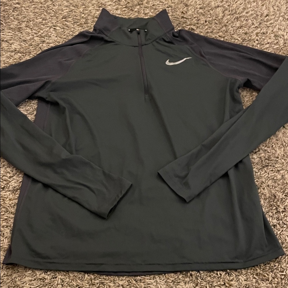 Nike Charcoal Gray Quarter-Zip Pullover